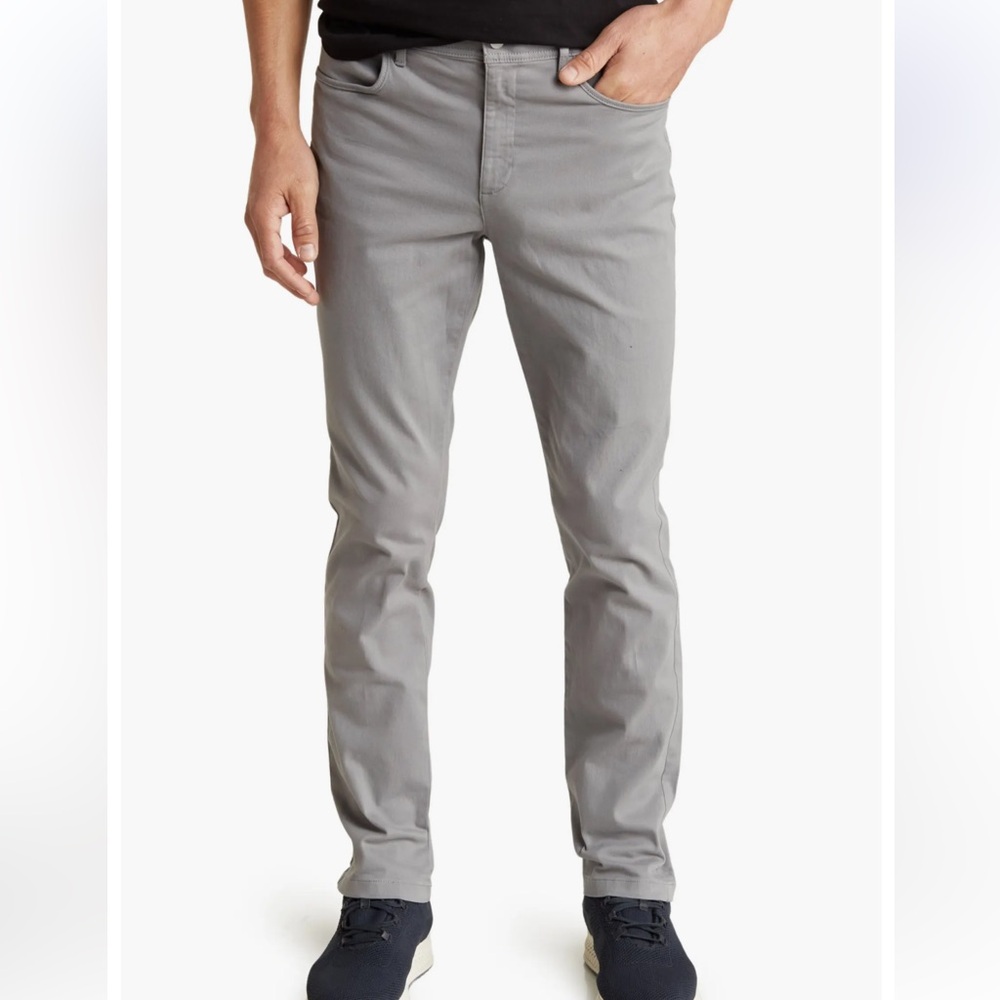 Calvin Klein Light Gray Slim Fit Chino Pants EUC Size 34 x 30